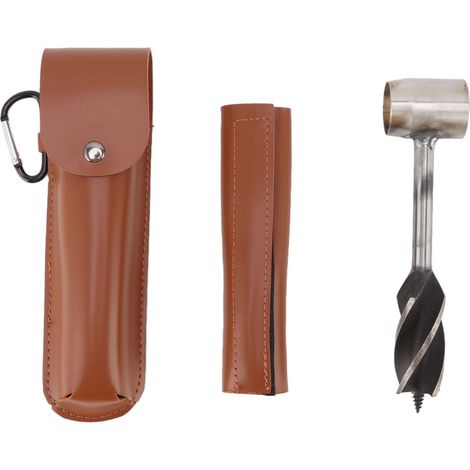 Multifonction Survie Extérieur Perçage Acier Inoxydable avec Pochette Marron (1/5)