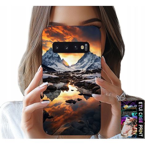 Funda para Samsung Galaxy S10 - Stream, montañas, picos, Everest + lámina (1/5)