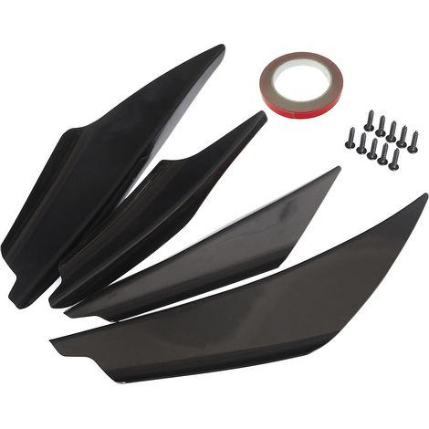 Universelles Frontspoiler-Set für Autos – Stoßstangenlippe, Splitter, Karosseriefinnen, Nachrüst-Canards, Zierelemente