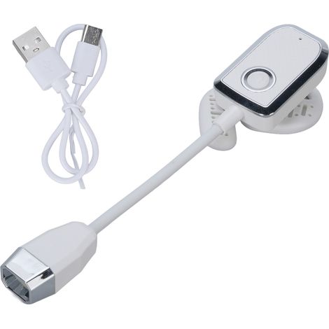 Lampada da Lettura Ricaricabile – Design Pieghevole Ergonomico, 3 Livelli Luce LED Bianco/Caldo, Collo Flessibile 360° in ABS e Lega – Ideale per Lavoro Manuale, Lettura Notturna e Fai-da-te (1/5)