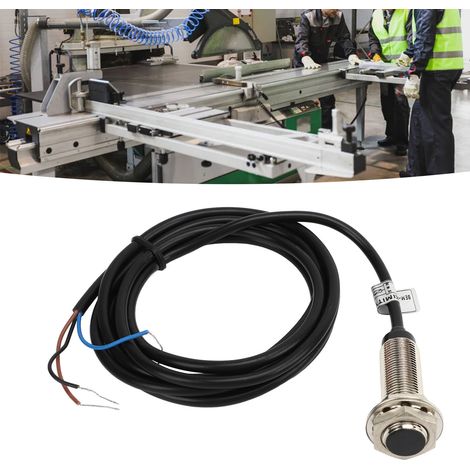 BERM@ 4 ensembles vendus par unité, interrupteur de proximité inductif à coque métallique à tête plate de 12 mm de diamètre, contact normalement ouvert (NO) à trois fils CC PNP, 6-36 VCC, distance de  (1/5)