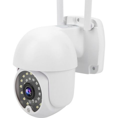 Garden FutureCaméra de sécurité WiFi sans fil - Audio bidirectionnel - Rotation PTZ - Détection de mouvement - Enregistrement d'images - Alimentation 100-240V (UE)