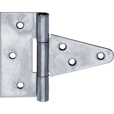 Charnière anglaise zinguée – avec goupille détachée – en acier zingué – Bande 148 mm – Marque Alberts (1/2)