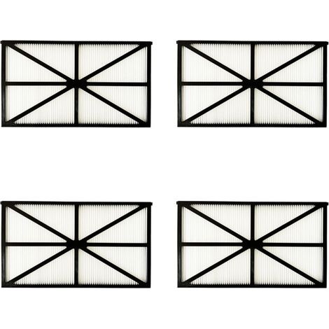 Lot de 4 Panneaux Filtres pour Robot Tiger Shark - RCX70101PAK2 - Noir (1/3)