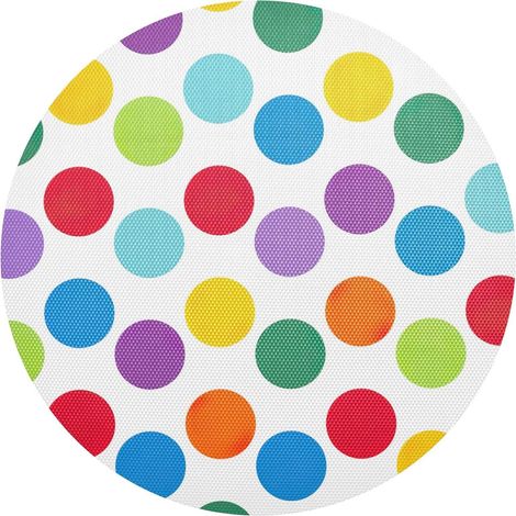 Sets de table lavables en vinyle à pois arc-en-ciel pour décoration de fête'Pois Arc-en-ciel one sizex4'Pois Arc-en-ciel'one sizex4