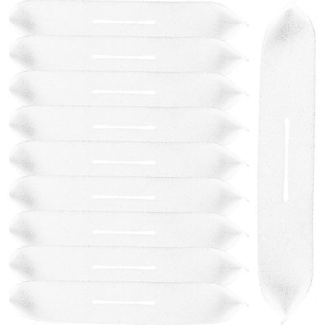 Housses de protection éponge pour cintres manchons antidérapants mousse 20 pièces blanc 41x7 cm pour cintres costumes magasin (1/5)