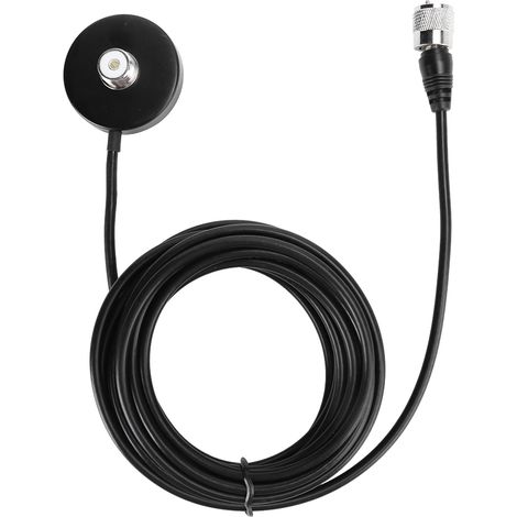 Antenne radio mobile pour véhicule, base magnétique à ventouse, câble de fixation pour autoradio (1/5)