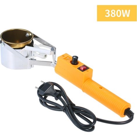 Mini four à étain portable alliage titane 380W température variable pot soudure bac fusion trempage pour électriciens maison SWDT98-C (1/4)