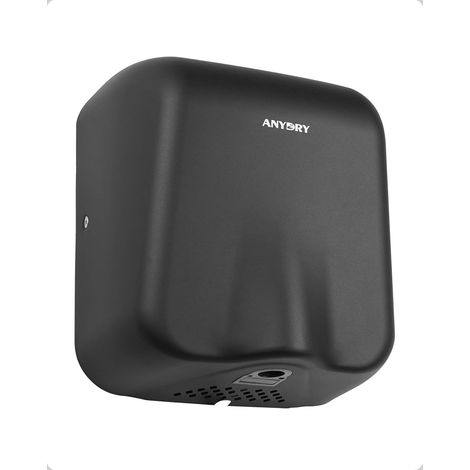 IronStorm 2815 Sèche-Mains Professionnel avec Filtre HEPA - Capteur sans Contact 1600W, Séchage Rapide 7-10s, Acier Inoxydable brossé (Noir Mat) (1/5)
