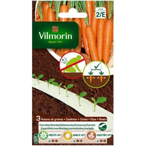 Semillas Vilmorin carrot hf1 biodegradable 6 m