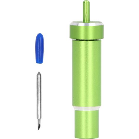 Lame de découpe pour tissu collé, pointe fine à 60°, avec boîtier robuste pour Cricut Maker Explore Green