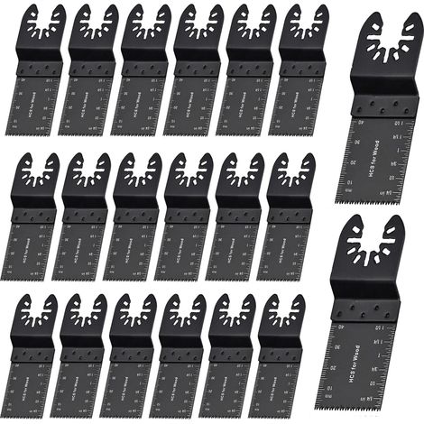 Lot de 20 lames de scie oscillante universelle à dégagement rapide pour DeWalt, Bosch, Fein, Makita, Multimaster Dremel 35 mm