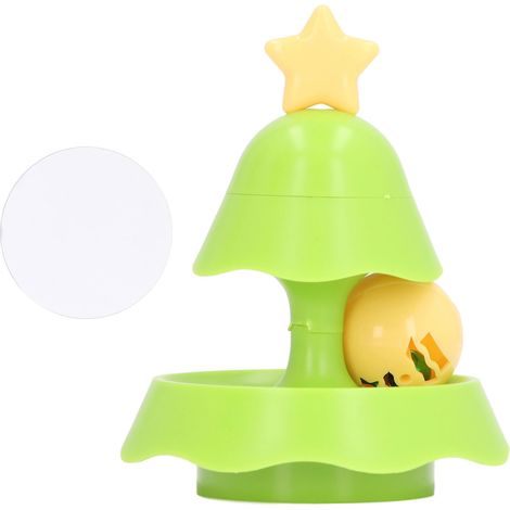 Christmas Tree Cat Toy Detachable Multiple Layer Turntable Cat Toy Anxiety Reduction Interactive Pet Toy Green (1/5)