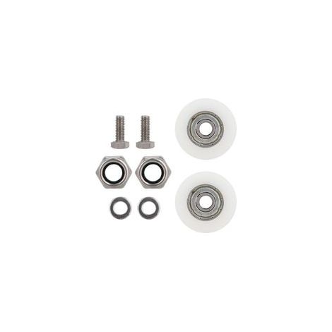 Kit de repuesto de ruedas para puertas correderas de invernadero de 30 mm de diámetro, accesorio para invernadero