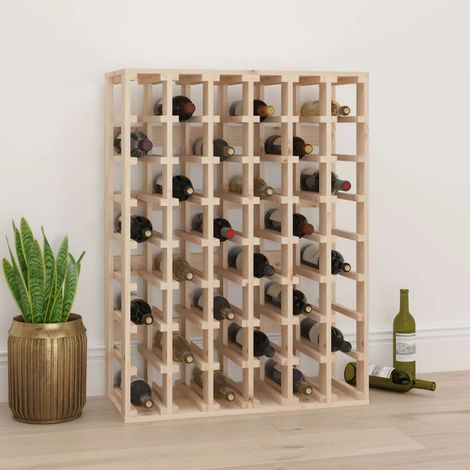 Casier à vin 70x33x94 cm Bois de pin massif vidaXL (1/5)