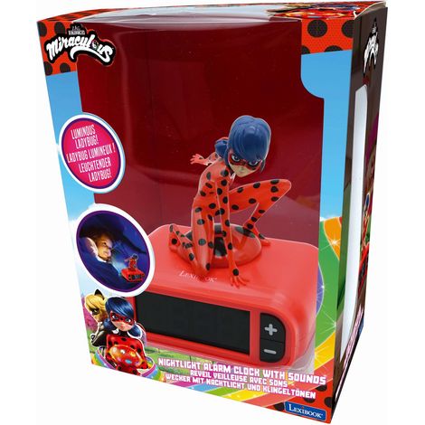 Reloj despertador Lexibook Miraculous RL800MI: Luz nocturna y sonidos