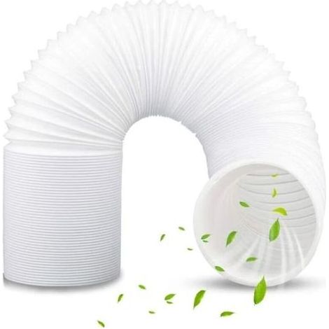 pair Fei Yu – Tuyau d'évacuation pour climatiseur mobile flexible 150mm – Matériau PP durable – Longueur extensible 1,5m – Résistance chaleur et corrosion - 150MMX1 (1/5)