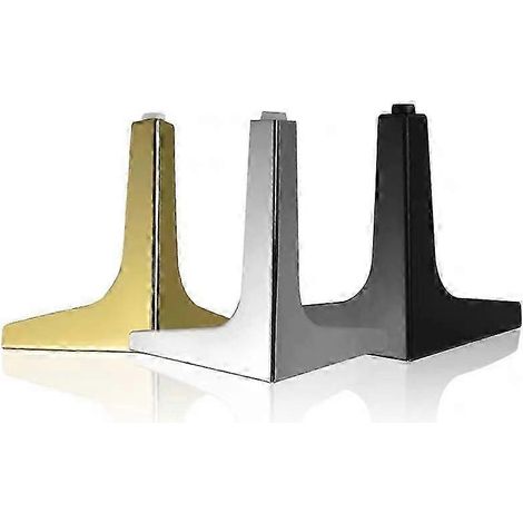 Pieds de meuble TV de luxe, pieds de trépied, pieds de table basse, pieds de table, pieds de table en métal, pieds de canapé, 17 cm, noir canon de fusil (1/5)