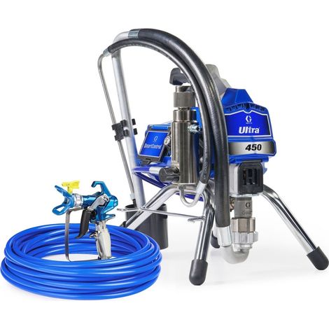 Graco – Pulvérisateur airless électrique Ultra 450 – Débit max 1,8 l/min – Pression max 3300 psi – Moteur sans balais – 25F515 (1/4)