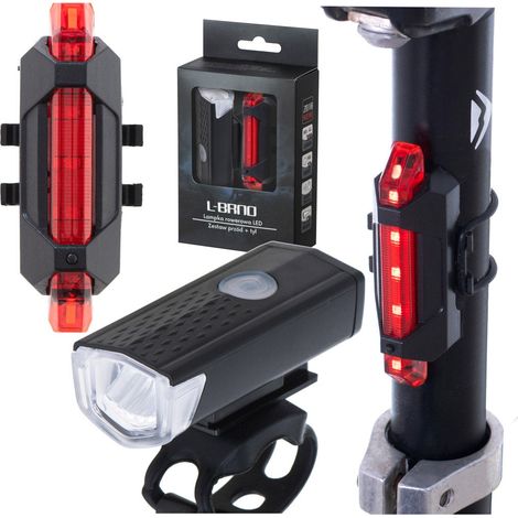 Led fahrradlampe hinten vorne set usb 202101428 202101428