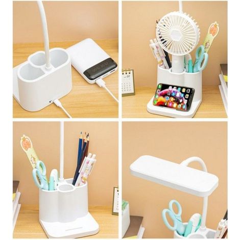 Lampe de bureau LED - Rechargeable USB - Protection des yeux - Gradation tactile - Design contemporain (1/5)