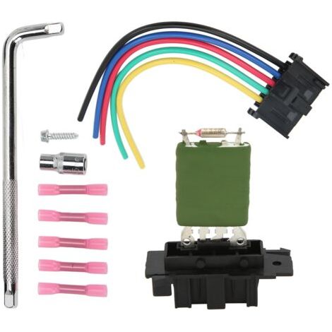 RHG Résistance de Ventilateur de Soufflante,Résistance de ventilateur de ventilateur de moteur de chauffage 13248240 avec kit d'outils de remplacement pour Opel Adam Corsa D (1/5)