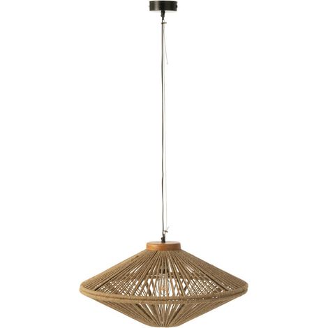 Lampe Suspension en Jute "Dollie" 62cm Naturel (1/5)