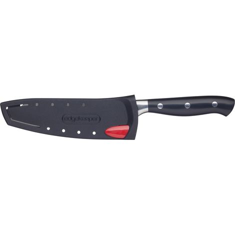 MasterClass MCEKTRSANT5 Santoku EdgeKeeper - Aiguiseur de couteaux de (acier inoxydable), couleur noir, acier inoxydable, noir, 12 cm - 5"