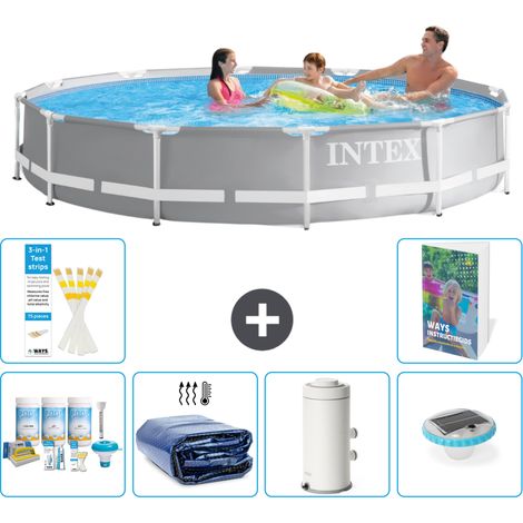 Prism Frame Pool Rund - 366x76 cm - 7-teilig S54