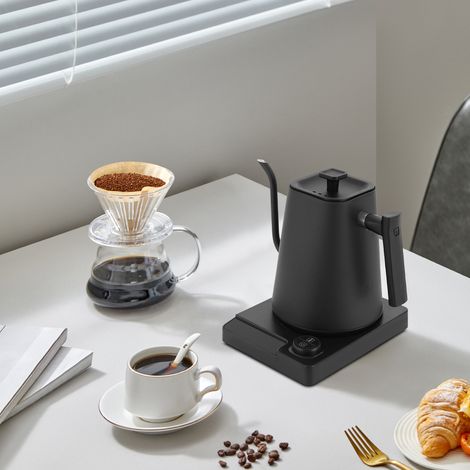 Hervidor de té 1L/0,22 galón, hervidor de agua eléctrico de mesa, hervidor de agua 1200W (1/5)