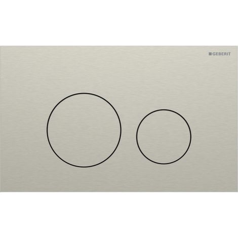 Plaque Geberit Sigma40 ronde DT acier nickel brossé - GEBERIT 115.628.ID.1 (1/2)