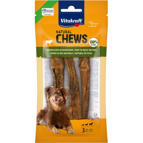Vitakraft - NATURAL CHEWS cut ox pizzle for dogs 3pcs (58283)