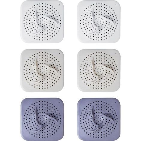 6 Couvercles Vidange Anti-Colmatage pour Évier Salle Bain (1/4)