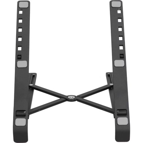 Klappbarer Laptopständer aus Aluminiumlegierung, tragbarer Laptop-Erhöhungsständer mit Kühlfunktion, schwarz (1/5)