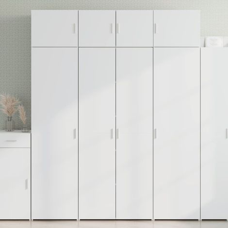 Hochschrank Weiß 80x42,5x225 cm Holzwerkstoff