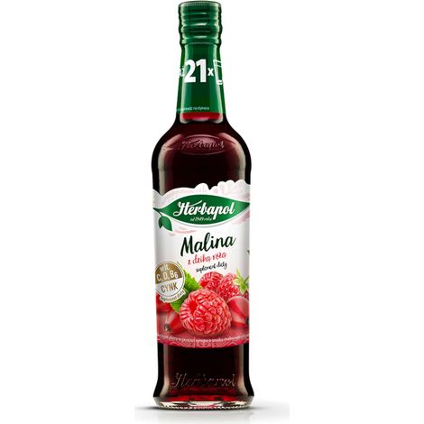Jarabe de frambuesa con escaramujo, complemento alimenticio 420 ml