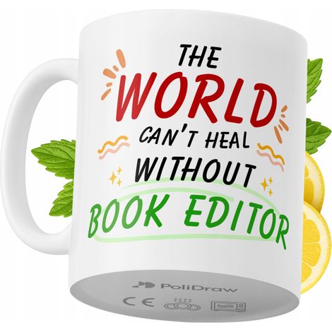Mug humoristique pour éditeur, avec un texte amusant et un design graphique original. Idéal pour les anniversaires, les fêtes et les occasions spéciales. Mug premium pour la maison, le bureau et le tr (1/5)
