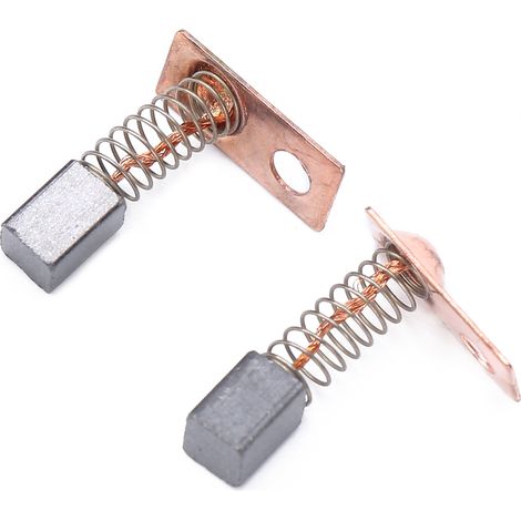 Jeu de 2 Charbons Moteur pour Pièce à Main de Fraiseuse à Ongles, Compatible Perceuse Électrique Manucure, Accessoire de Rechange en Acier Carbone (1/5)