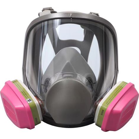 Masque Respiratoire, Masque Respiratoire RéUtilisable 6800 avec Filtres, AntibuéE, Respirateur Contre les Vapeurs Organiques