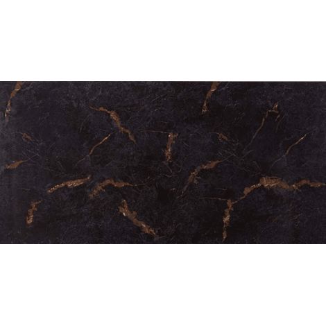 Azulejo GENOVA NEGRO ORO 59X120 CM estilo Mármol .
