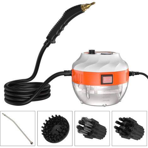 1500W Portable Steam Cleaner, High Temperature Pressurized Steam Cleaning Machine with Brush Heads for Kitchen Furniture, Bathroom, Car (1/5)