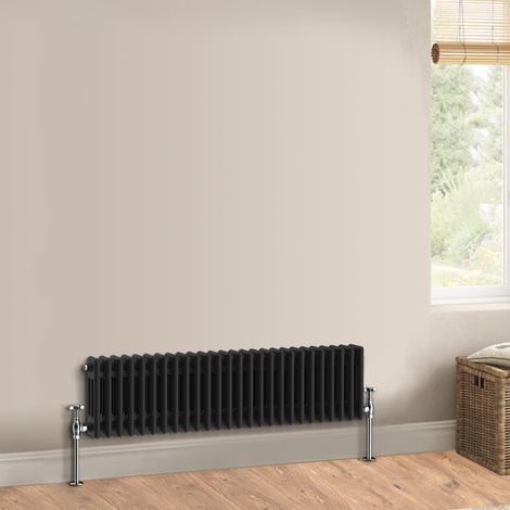 Warmehaus Traditional Triple Column Black Radiator 300x1190mm (1/3)