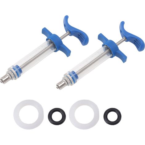 2PCS Seringue Doseuse Réutilisable en Plastique et Acier pour Animaux de Ferme et Animaux Domestiques 10ML (1/5)
