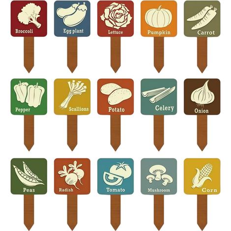 for Gartenpflanzen 15 Stück T förmige Tischkarten