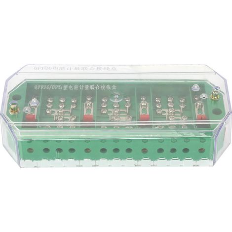 Boîtier De Jonction Électrique - Bornier Compteur Triphasé 4 Fils - Pour Test Et Protection - Boîte De Raccordement Étanche (1/5)