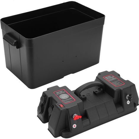 Boîte à batterie de secours moteur Centre d'alimentation portable Accessoire marin avec voltmètre pour Voiture Camping-car Yacht Bateau 12V (1/5)