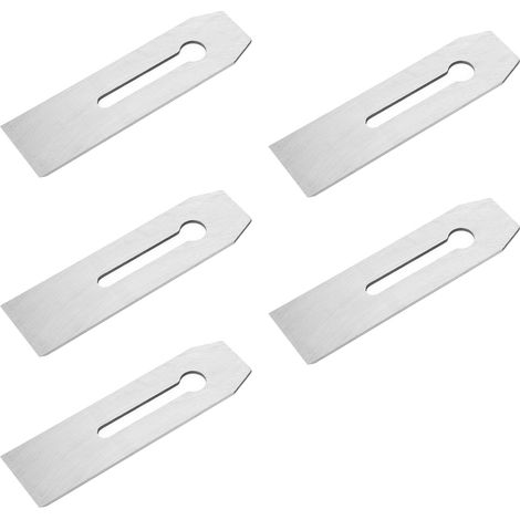 5 Lames de rabot en acier au carbone trempé, 51mm, durables pour le rabotage du bois