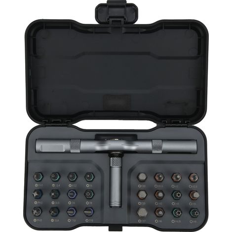 Coffret de tournevis à cliquet 24 pièces embouts multipurpose outil de réparation manuel quincaillerie avec manche RS1 (1/5)