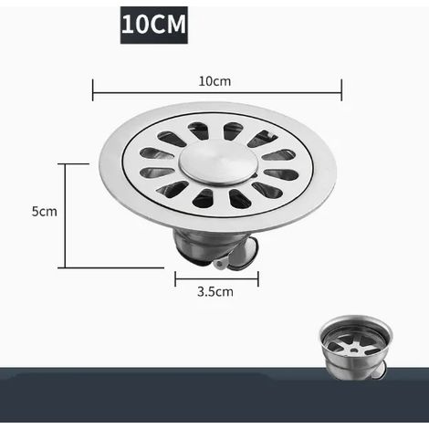 (D)Shower Drain Stainless Steel Floor Drain Ordinary Bathroom Toilet Kitchen Balcony Dedicated To prevent odor (1/4)