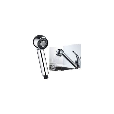 Robinet de cuisine à tête de pulvérisation de rechange Pomme de douche amovible Robinet à 2 fonctions Buse de pulvérisation universelle G1/2 « Connecteur mitigeur pour évier de cuisine (1/4)